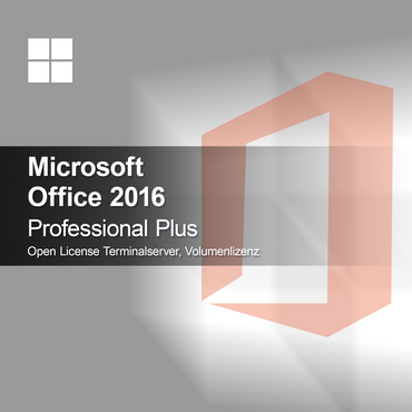 Microsoft Office 2016 Professional Plus Open License Terminalserver, licenca za več uporabnikov