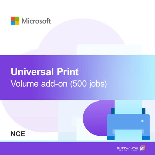 Dodatkowa pojemność Universal Print (500 zadań) (NCE)